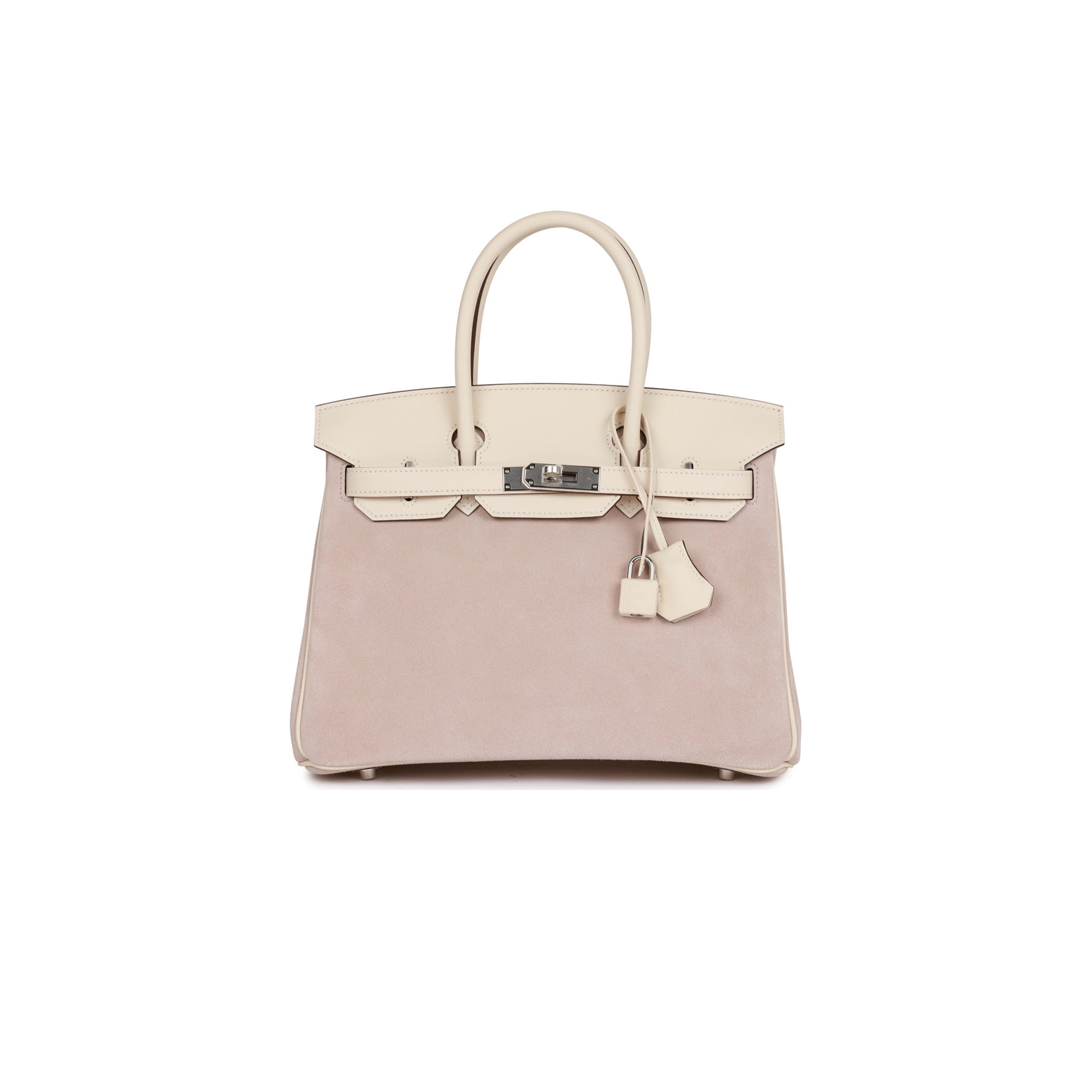 HERMES BIRKIN 30 SWIFT AND SUEDE PALLADIUM HARDWARE (30*22*16cm)